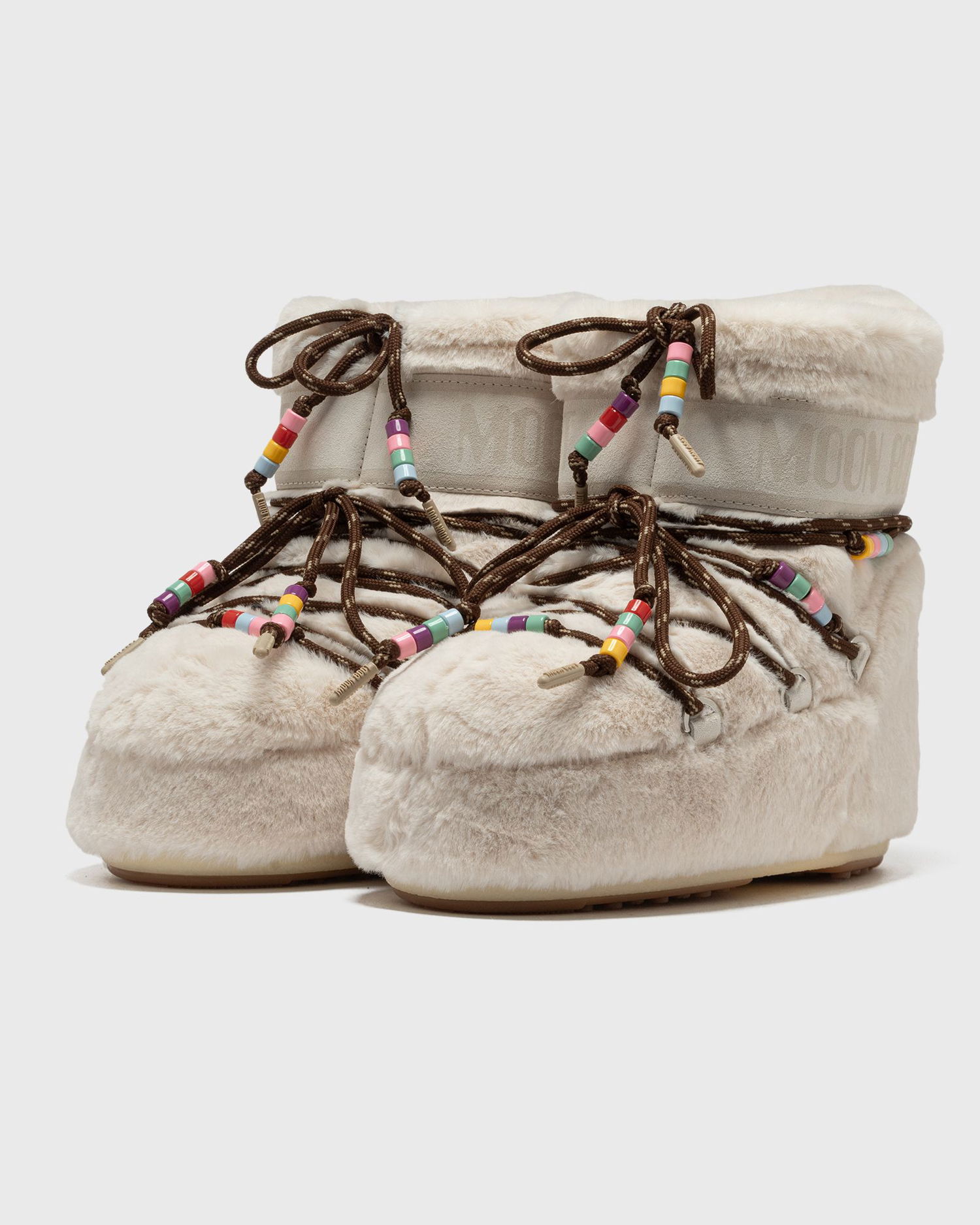 Кецове и обувки Moon Boot Faux Fur Beads Boots Бежово | 80D1409470-L002, 1