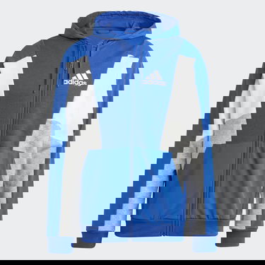 Суитчър adidas Performance Essentials Colorblock Full-Zip Hoodie Синьо | HY5934, 4