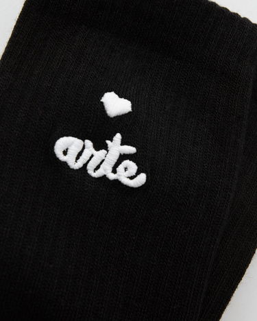 Чорапи Arte Antwerp Heart Logo Crew Socks Черно | SS25-182M-BLACK, 3