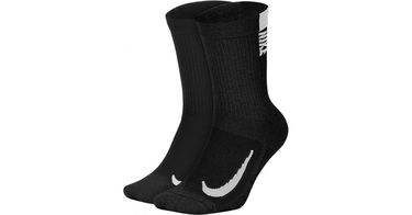 Чорапи Nike Multiplier Crew 2 pairs Черно | sx7557-010, 1