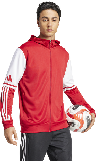 Суитчър adidas Originals SQUADRA25 Hooded Jacket Червено | jd2990, 2