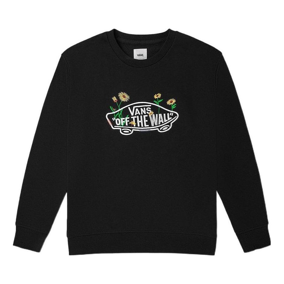 Суитчър Vans Floral Logo Off The Wall Long Sleeve Черно | VN0A7Q1JBLK, 0
