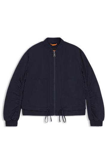 Яке бомбър BOSS Water-repellent Bomber Jacket with Adjustable Hem Тъмно синьо | 50540991, 0