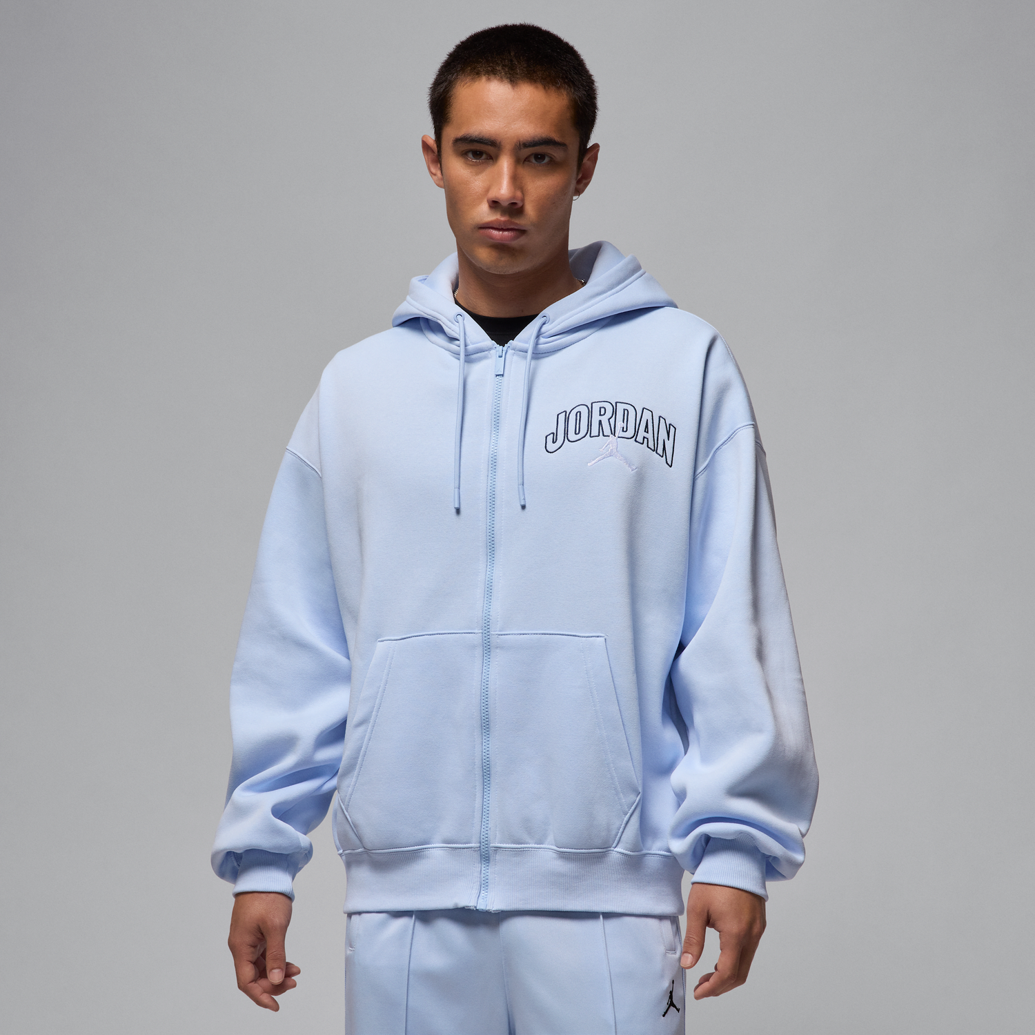 Суитчър Jordan Jordan Brooklyn Fleece Full-Zip Hoodie Синьо | IB7908-407, 1