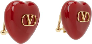 Обеци Valentino Valentino Garavani Coeur Royal Heart Earrings Червено | 6W2J0Y10MJP, 1