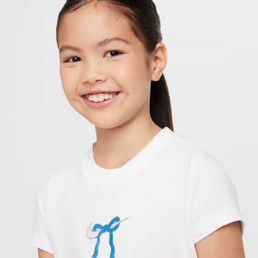 Съкратен топ Nike Nike Sportswear Girls' T-Shirt Бяло | HQ2344-100, 4
