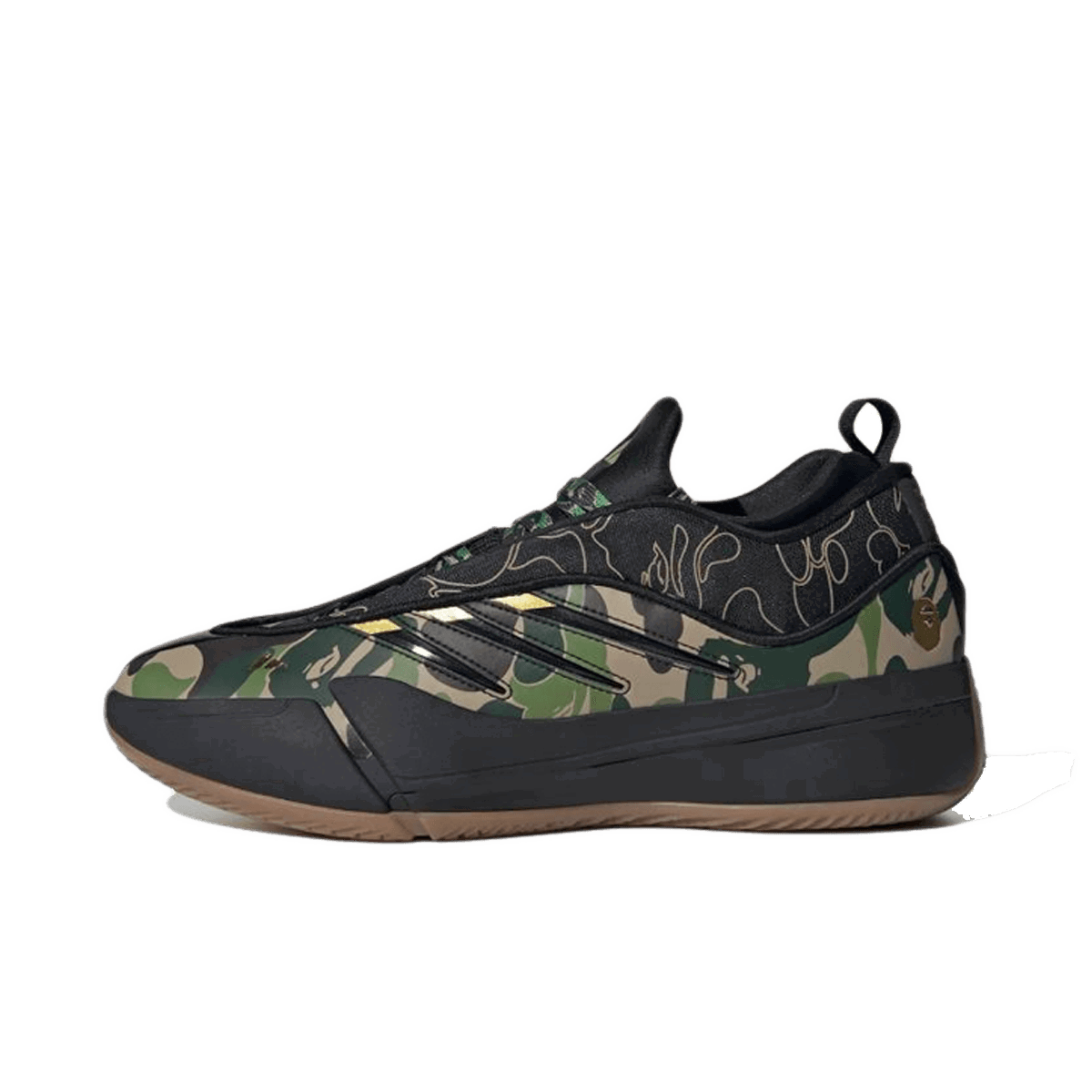 Кецове и обувки adidas Originals BAPE x Dame 9 "Black & Green" Черно | JH6358, 0