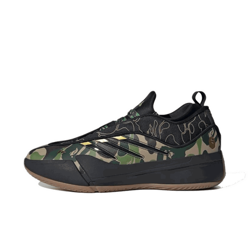 Кецове и обувки adidas Originals BAPE x Dame 9 "Black & Green" Черно | JH6358