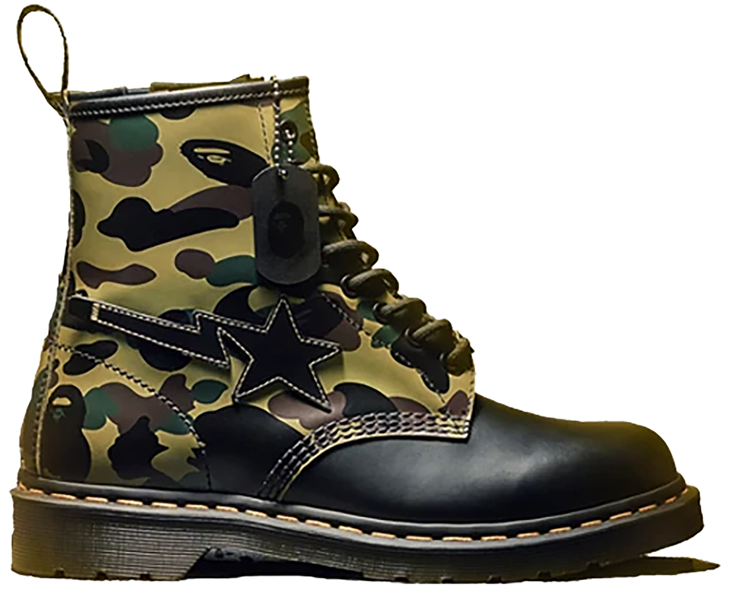Кецове и обувки Dr. Martens A Bathing Ape x 1460 Zip "Camo Smooth" Зелено | 25989271, 0