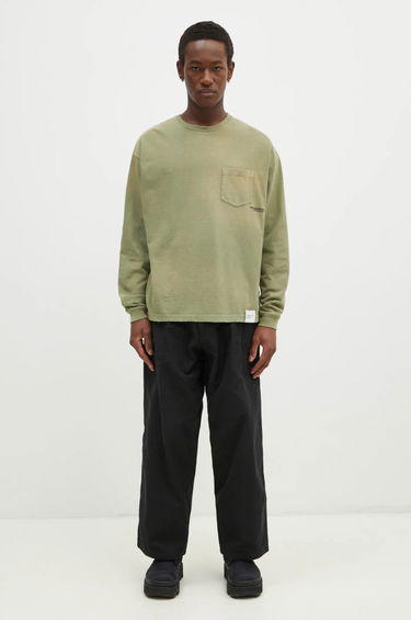Тениска Neighborhood NEIGHBORHOOD Long Sleeve T-Shirt Зелено | 242FPNH.CSM15, 4