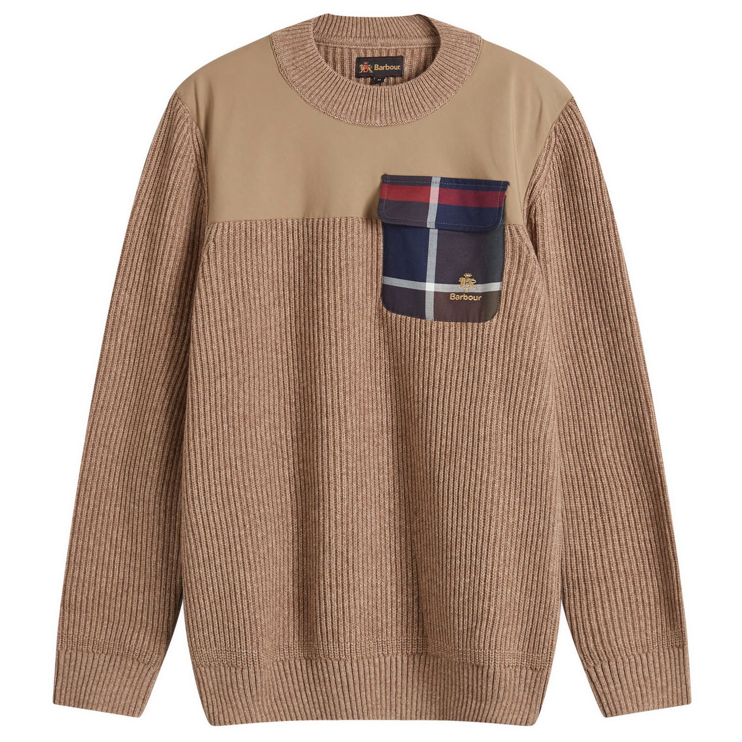 Пуловер Barbour Baracuta Miller Crew Knit Jumper Кафяво | MKN1614TA71, 0