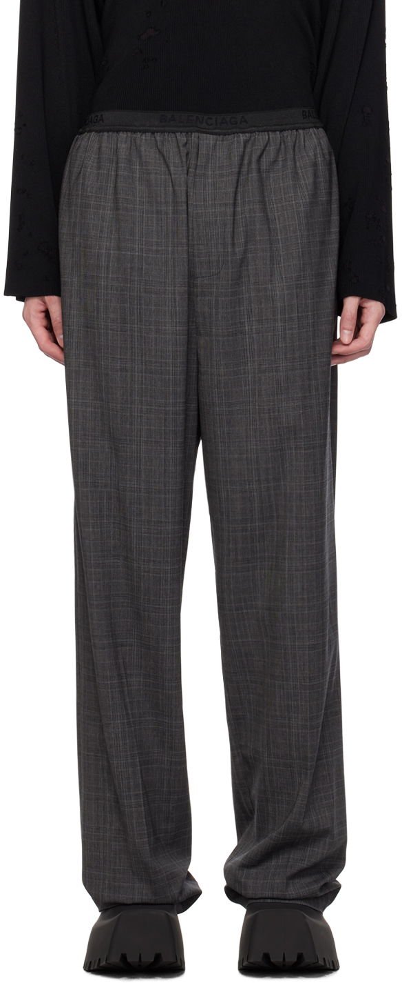 Панталони Balenciaga Elastic Trousers Сиво | 675490-TOT07-1240, 0