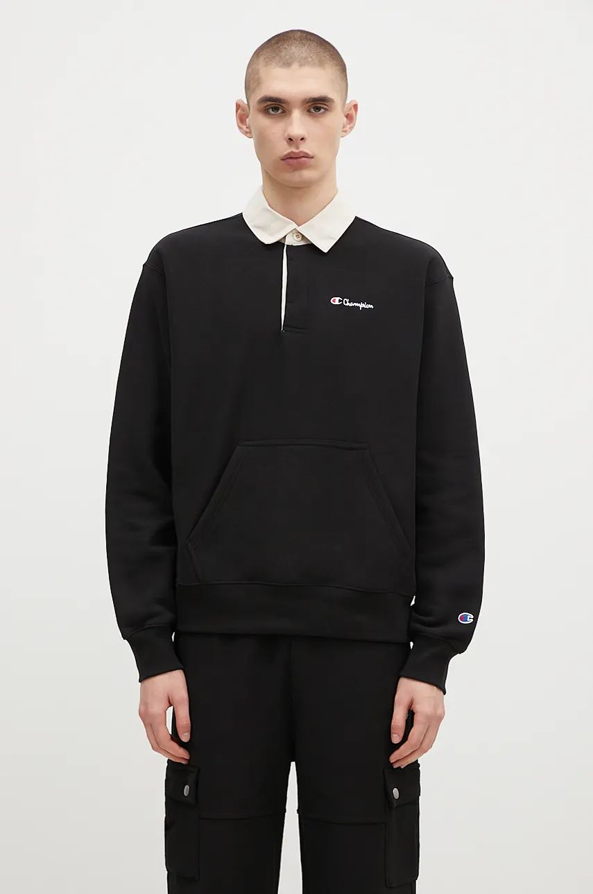 Суитчър Champion Polo Neck Sweatshirt Черно | 220708, 0