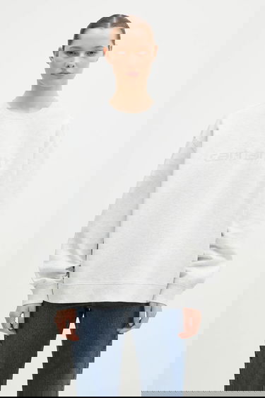 Суитчър Carhartt WIP Rivet Script Sweatshirt Сиво | I034420.1DQXX, 0