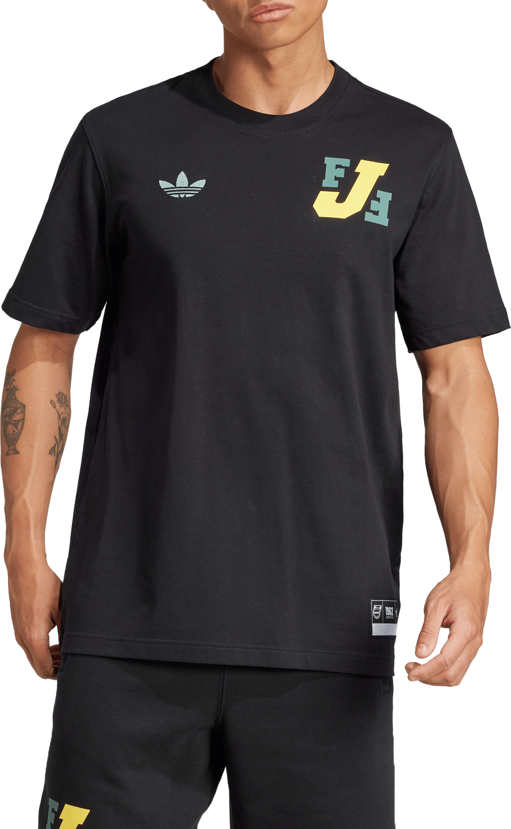Тениска adidas Originals adidas Originals JAMAICA VRCT T-Shirt Черно | je5331, 0