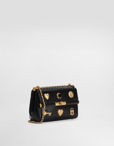 Дамска чанта Dolce & Gabbana Dolce & Gabbana Marlene City Mini Bag with Gold-Tone Hardware Черно | BB7766AG6808S574, 2
