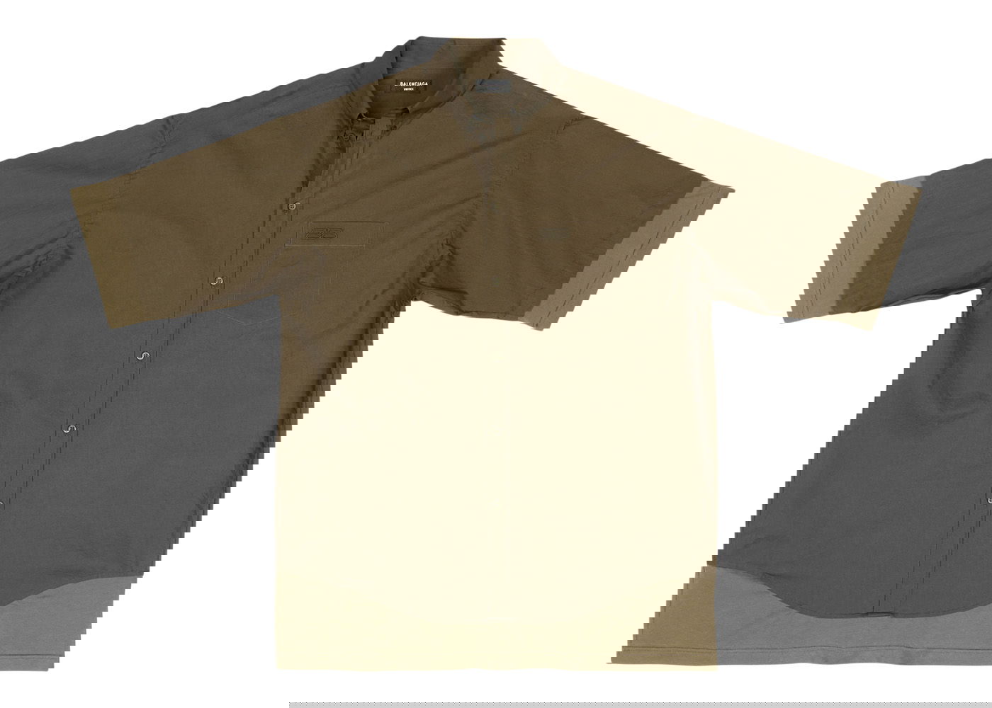 Риза Balenciaga BB Icon Layered Large Fit Shirt Зелено | 699195TMM442840, 0