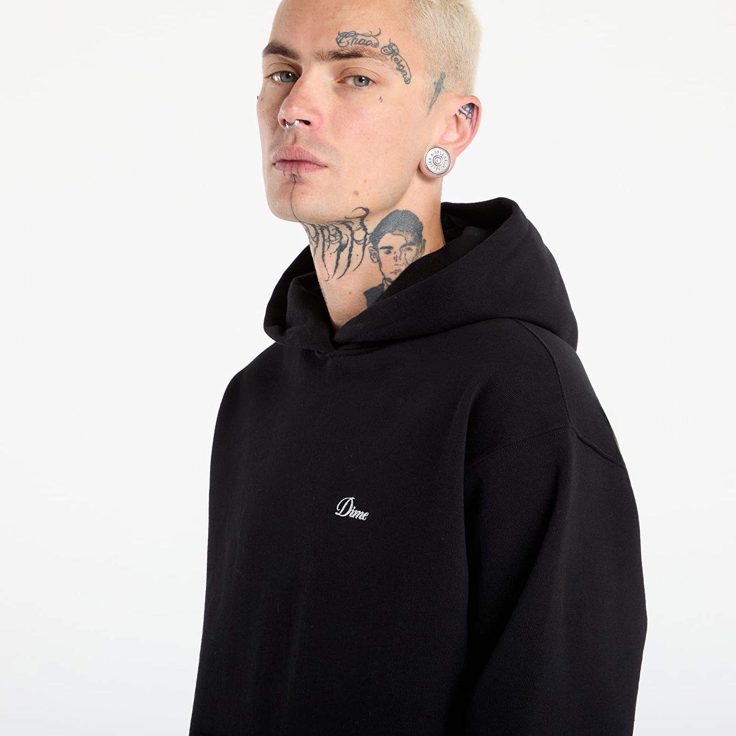 Суитчър Dime Dime Cursive Small Logo Hoodie Черно | DIMEFA2540BLK, 1