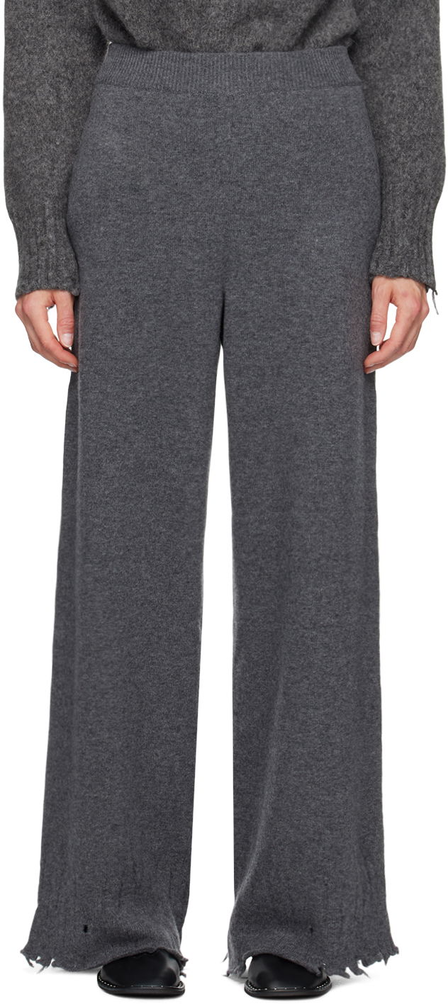 Flared High-Rise Trousers