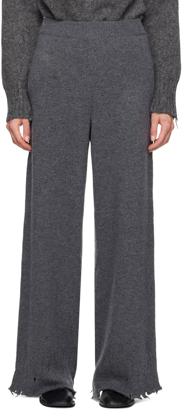 Панталони Stella McCartney Flared High-Rise Trousers Сиво | 6K08783S2523