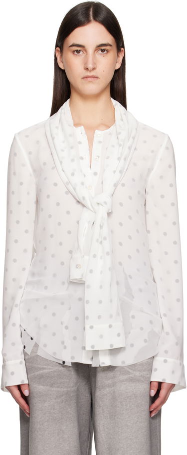 Риза Acne Studios Acne Studios Layered Polka Dot Blouse Бяло | AC0721-, 0