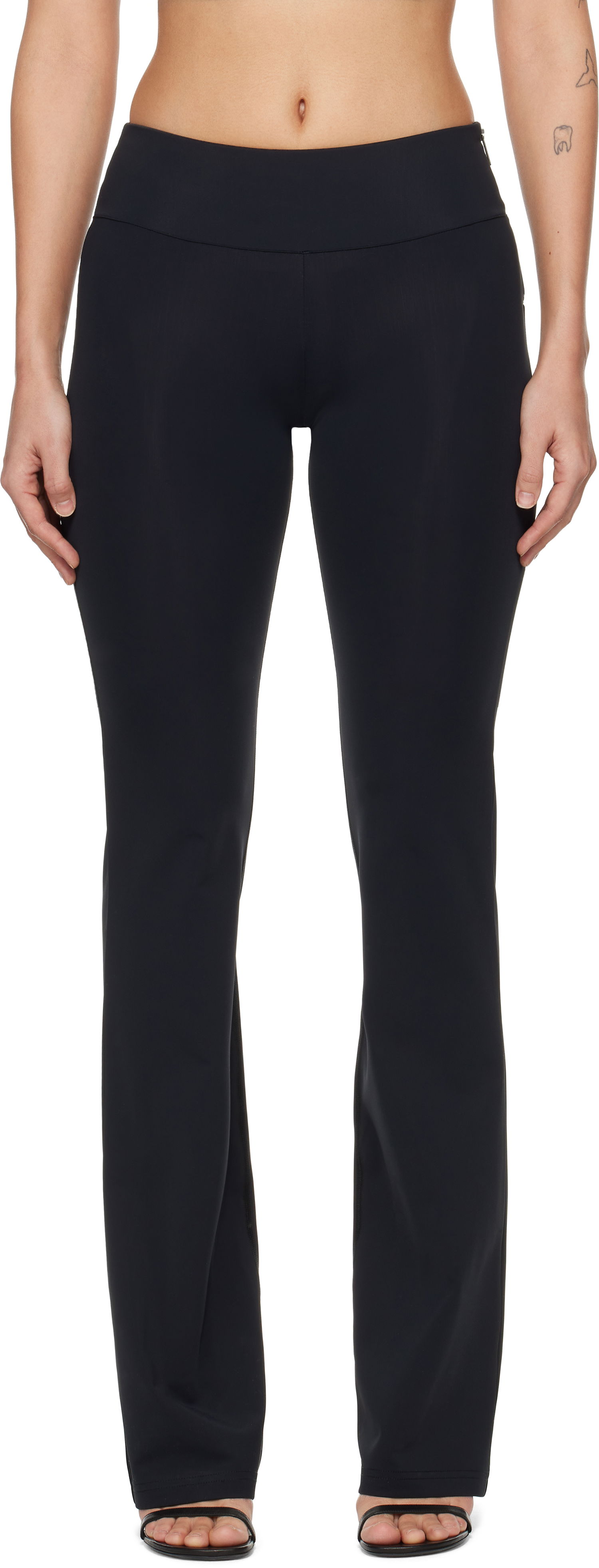 Панталони Courrèges Courrèges Scuba Jersey Trousers Черно | 125JPA297PA0043, 0