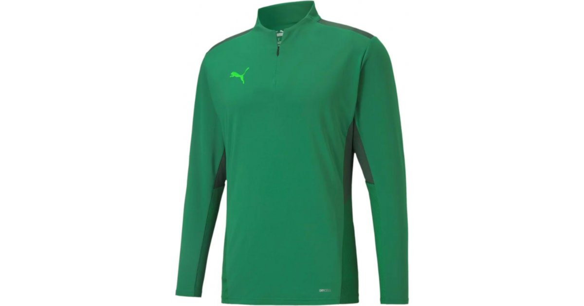 Суитчър Puma teamCUP 1/4 Zip Sweatshirt Зелено | 65672805, 1