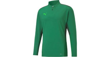 Суитчър Puma teamCUP 1/4 Zip Sweatshirt Зелено | 65672805, 1
