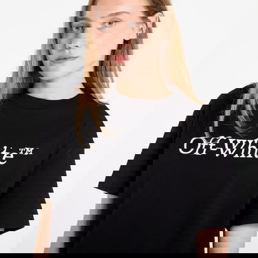 Тениска Off-White Big Logo Bookish Casual T-Shirt Черно | OWAA089C99JER0031001, 1