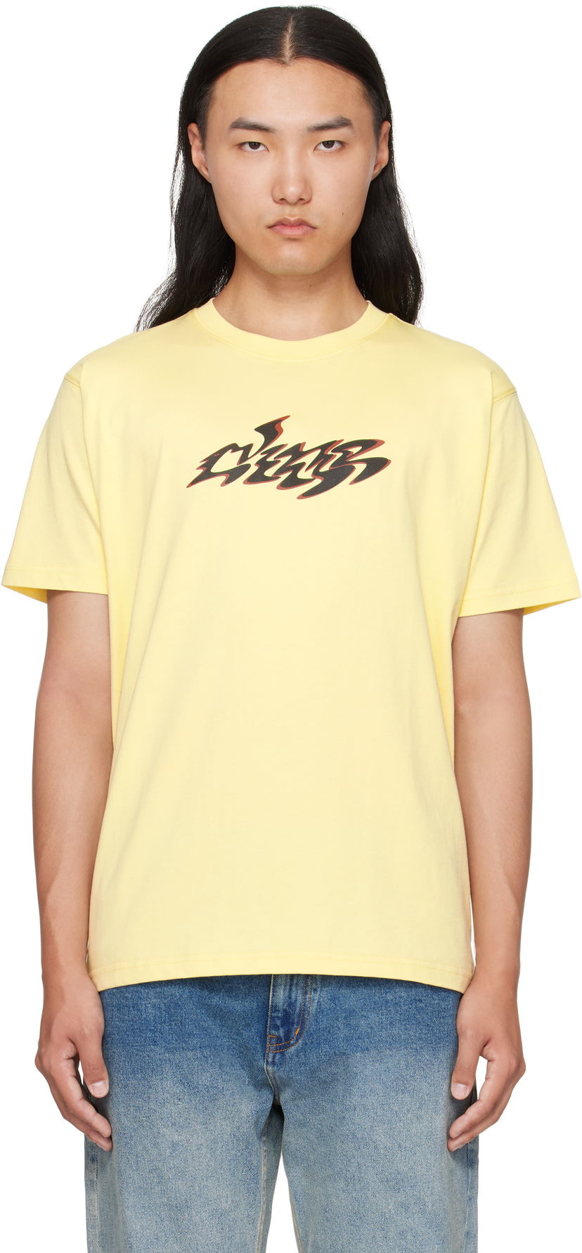 Тениска Dime Dime Disco T-Shirt Жълто | DIMEFA2559ICRE