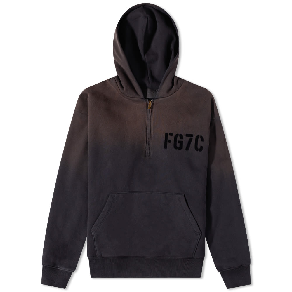 Суитчър Fear of God Half Zip Popover Hoody Vintage Черно | FG50-021FLC-010, 0