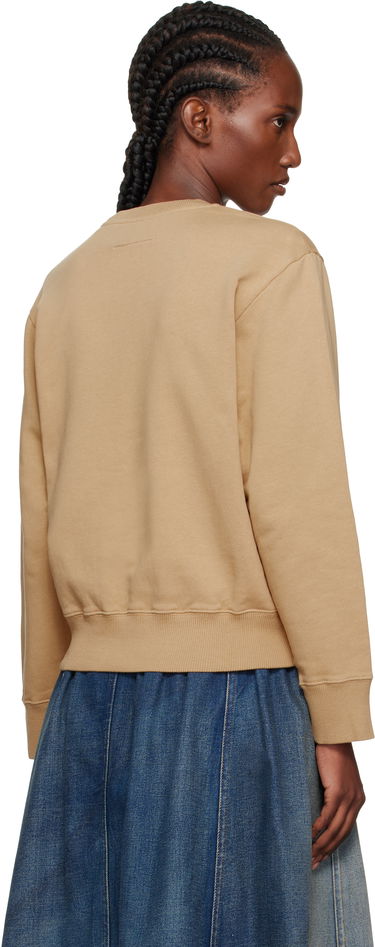 Суитчър Maison Margiela MM6 Maison Margiela Printed-Logo Sweatshirt Бежово | S52GU0248 M25025, 2