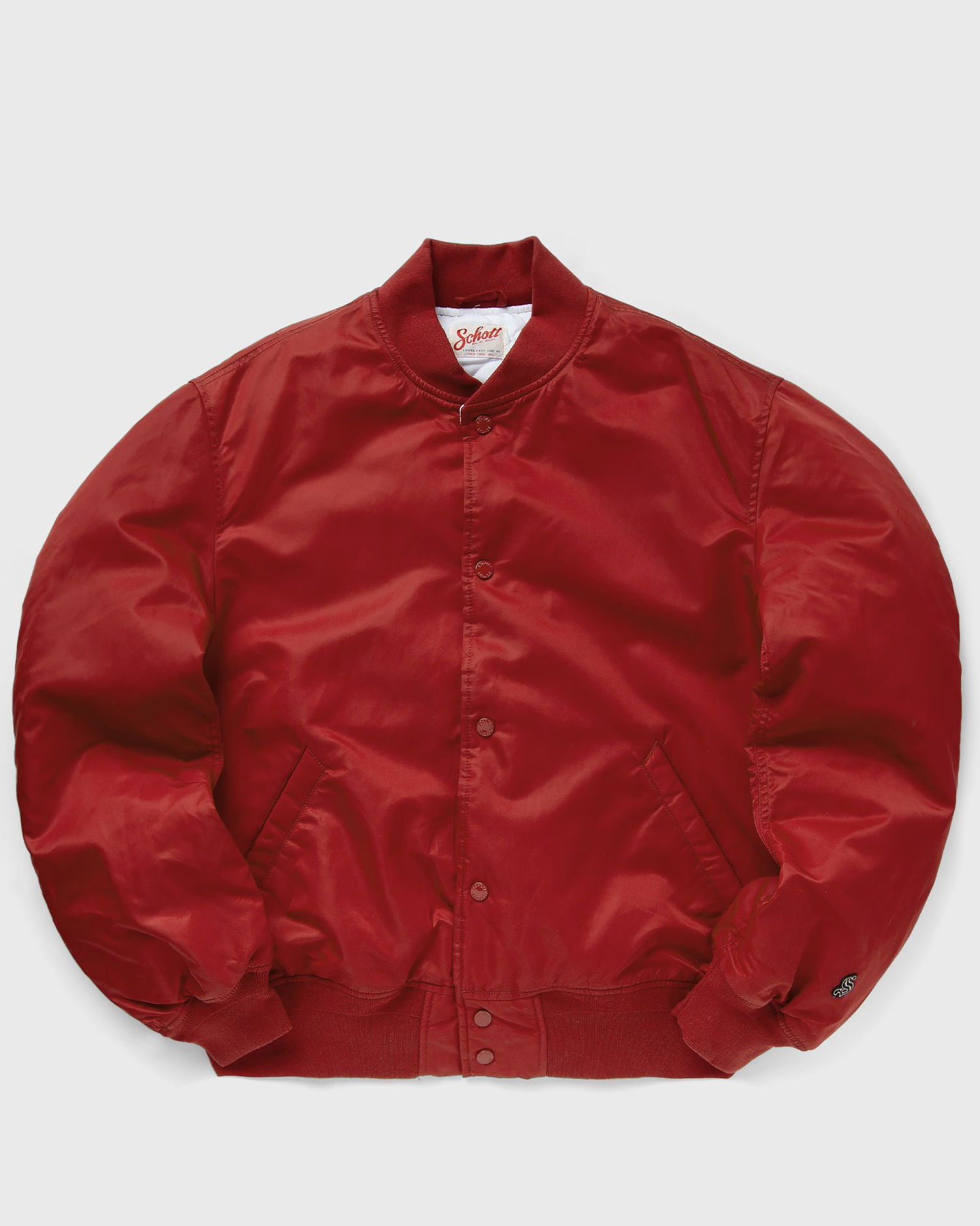 Яке бомбър Schott NYC Schott Sporting Bomber Jacket Червено | SPORTING-DARK-RED, 1