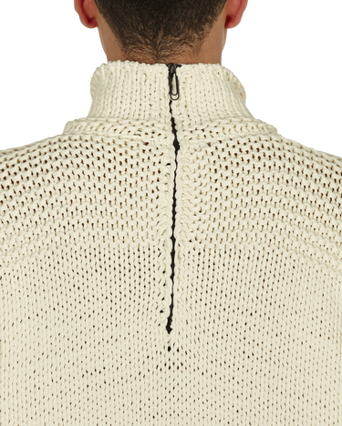 Пуловер Off-White Meteornail Knit Zip Mockneck Sweater Бежово | OMHA122F21KNI001 6161, 7