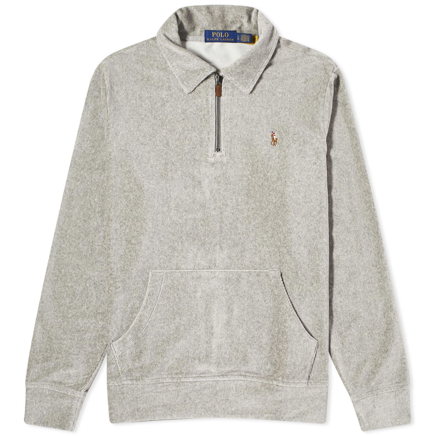 Пуловер Polo by Ralph Lauren Corduroy Quarter Zip Crewneck Бежово | 710877155007, 0