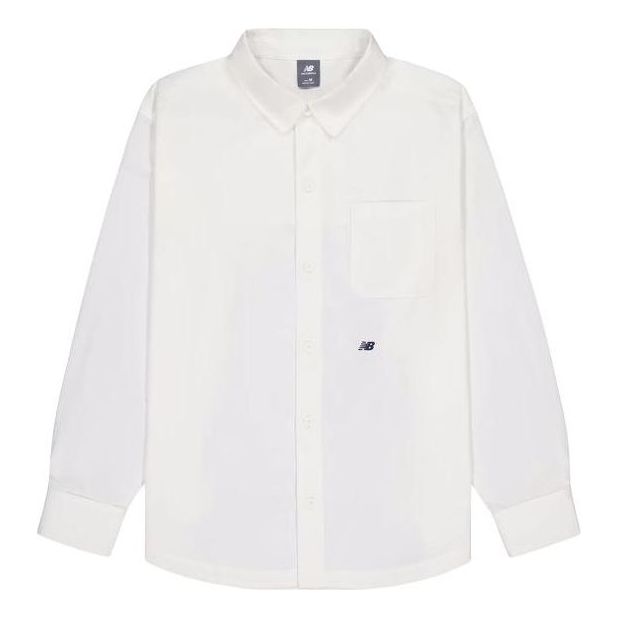 Риза New Balance NBX Retro Button-Up Shirt Бяло | AMJ42328-CLI, 0