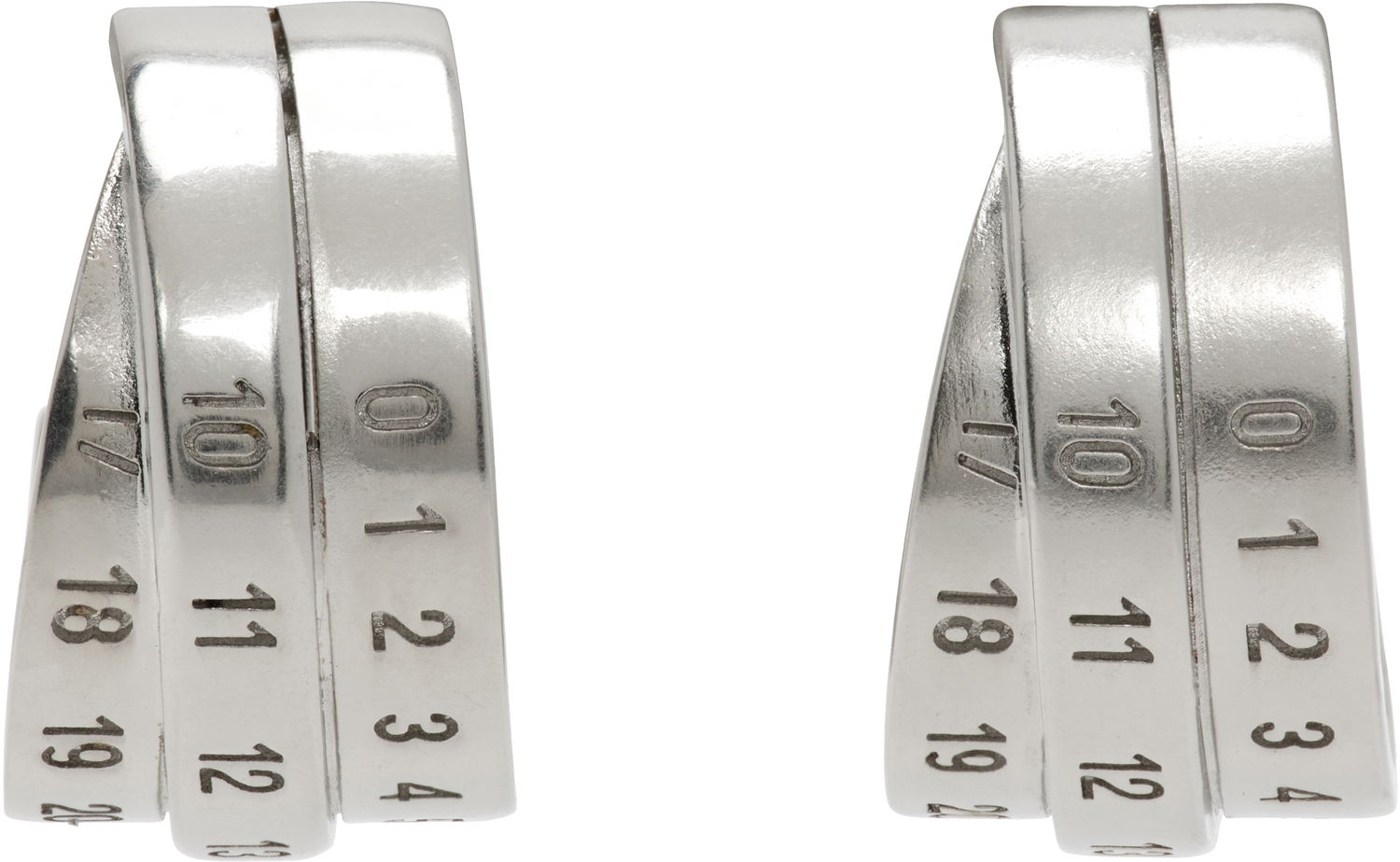 Обеци Maison Margiela MM6 Maison Margiela Numeric Earrings Металик | SM6VG0083 P6627, 0
