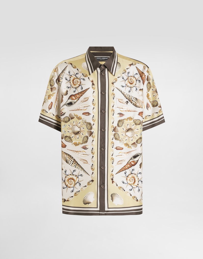 Риза Dolce & Gabbana Printed Hawaii Silk Twill Shirt Многоцветен | G5LG9THI1ZGHG5PL