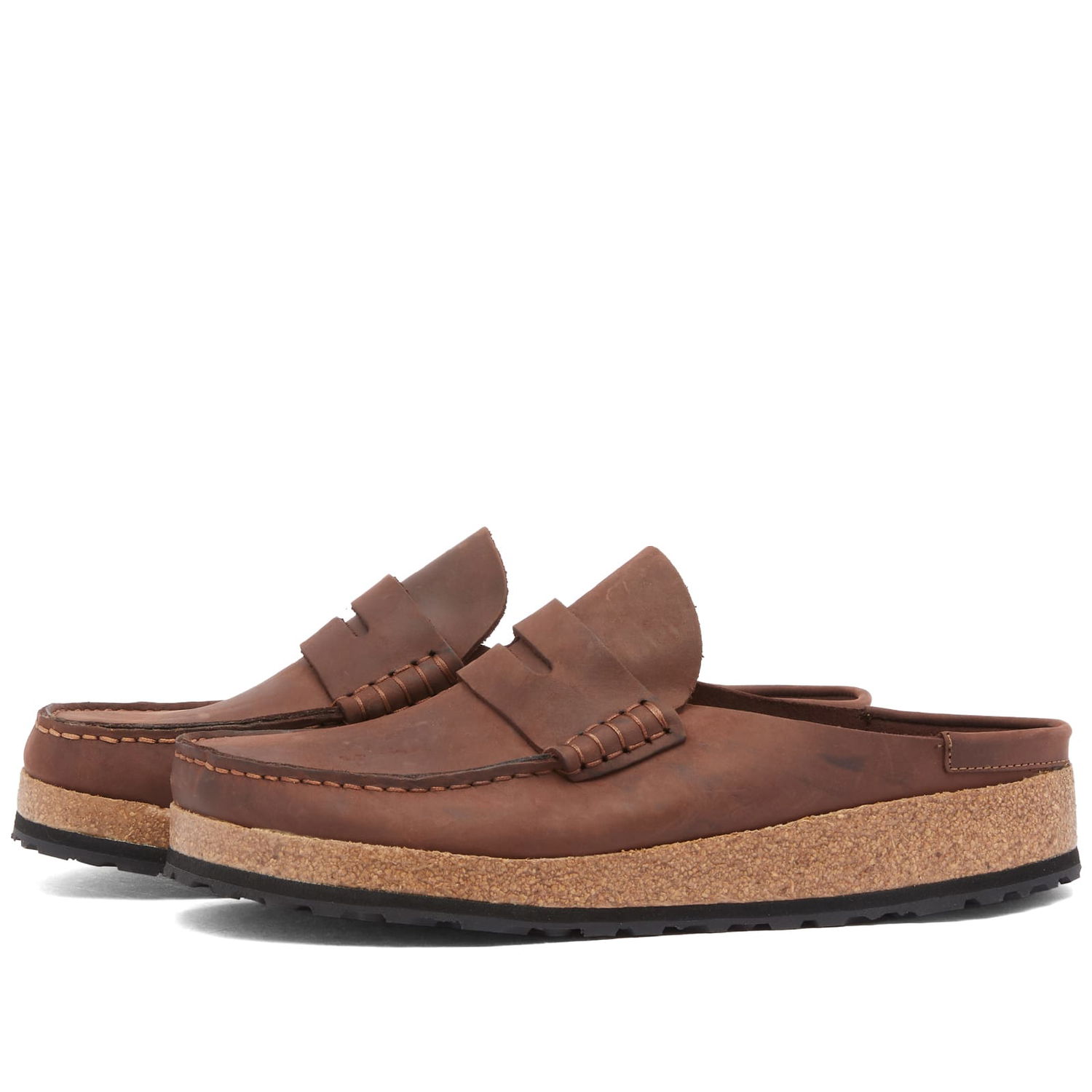 Кецове и обувки Birkenstock Naples Mule Habana Oiled Leather Кафяво | 1025033, 0