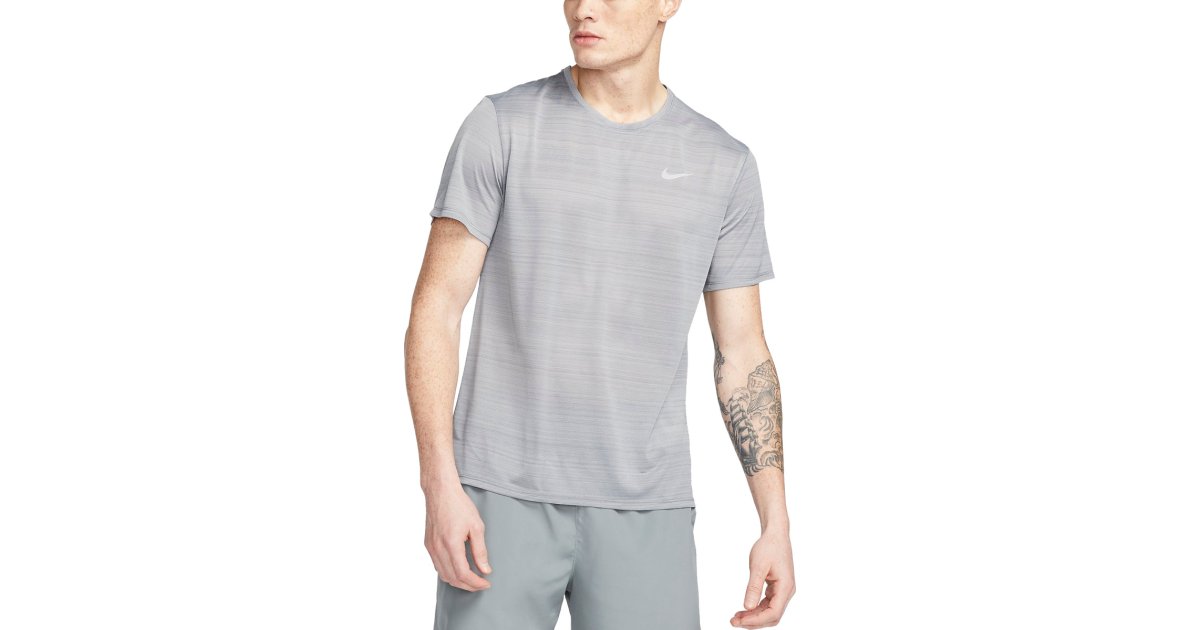Тениска Nike Dri-FIT Miler T-shirt Сиво | dx0874-084, 1