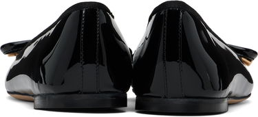 Грижа за обувките Versace Versace Opera Bow Patent Ballerina Flats Черно | 1017834_1A11949_1B00V, 1