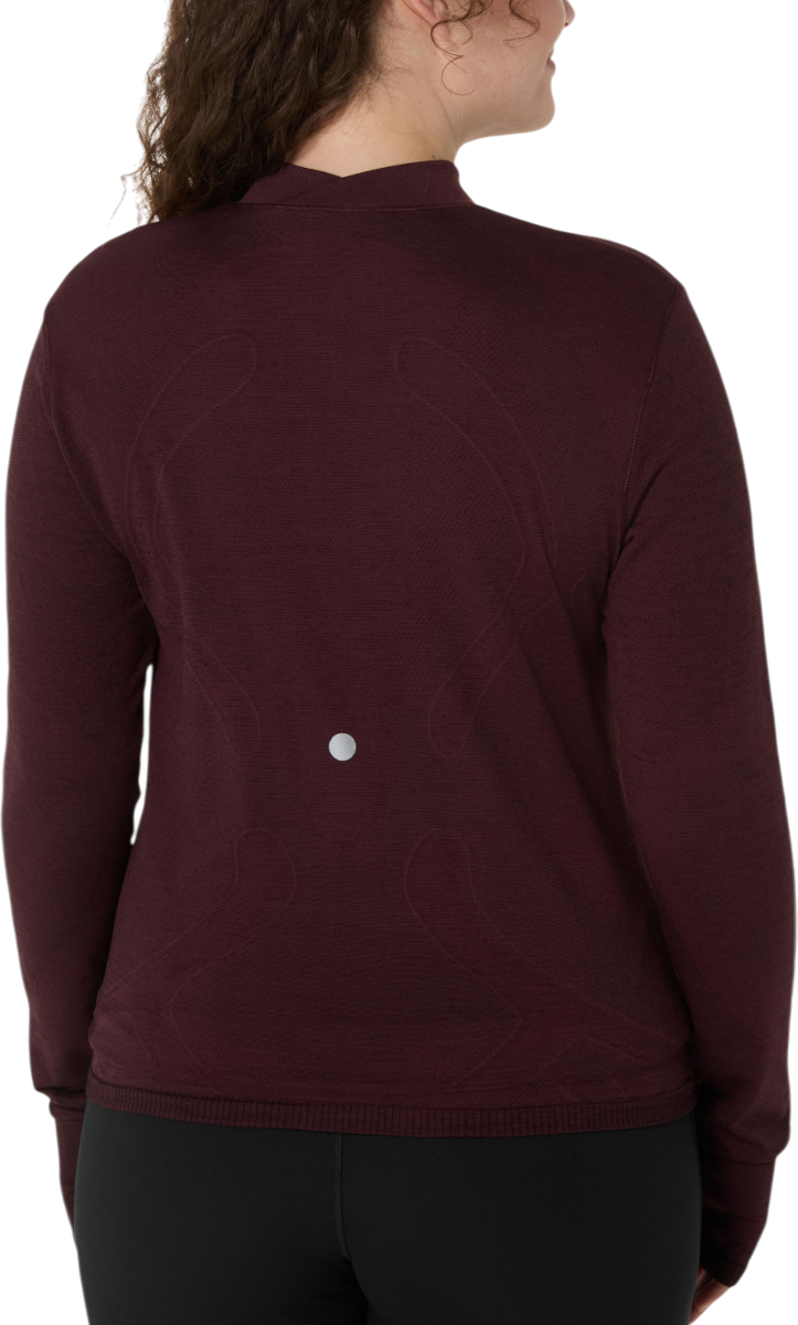 Тениска Asics ROAD WINTER SEAMLESS Long Sleeve Top Бургунди | 2012d277-600, 1