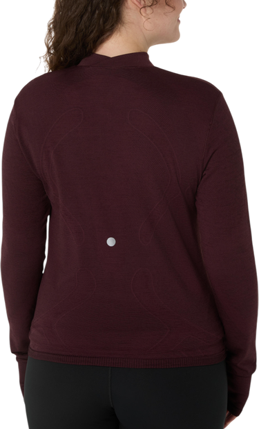 Тениска Asics ROAD WINTER SEAMLESS Long Sleeve Top Бургунди | 2012d277-600, 1