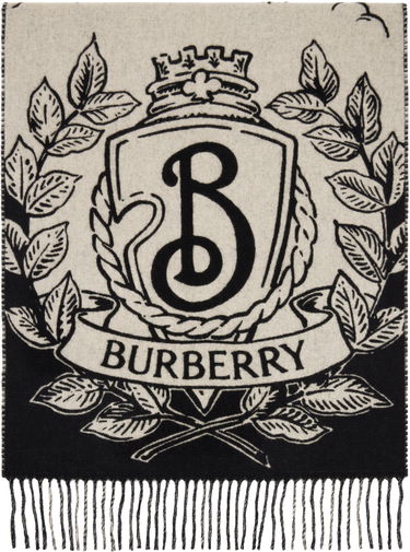 Шал Burberry Burberry Reversible Knight Crest Scarf Бежово | 8109372, 0