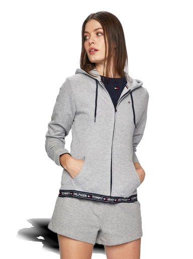 Суитчър Tommy Hilfiger Terry Lounge Full-Zip Hoodie Сиво | UW0UW00582