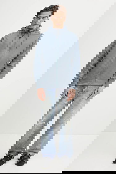 Суитчър C.P. Company Smooth Full-Zip Hoodie with Hood Drawstrings and Zip Pockets Синьо | 18CMSS028A005086W, 6