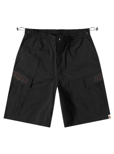 Къси панталони BAPE Wide Cargo Short Black Черно | 001SPJ301007M-BLK