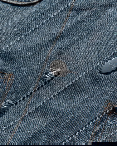 Палта Carhartt WIP Aden Denim Chore Coat Синьо | I036256.01B7, 4