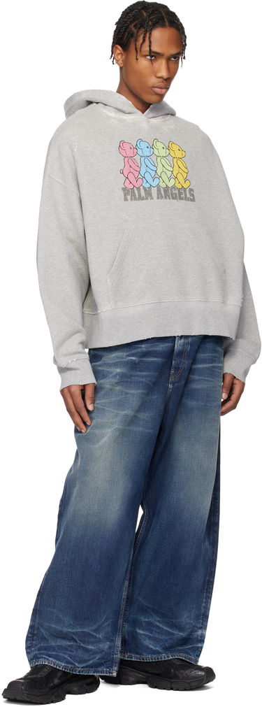 Суитчър Palm Angels Palm Angels Multicolor Bears Hoodie Сиво | PMBB172S25FLE0020884, 3