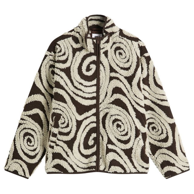 Swirls Jacquard Zip Jacket